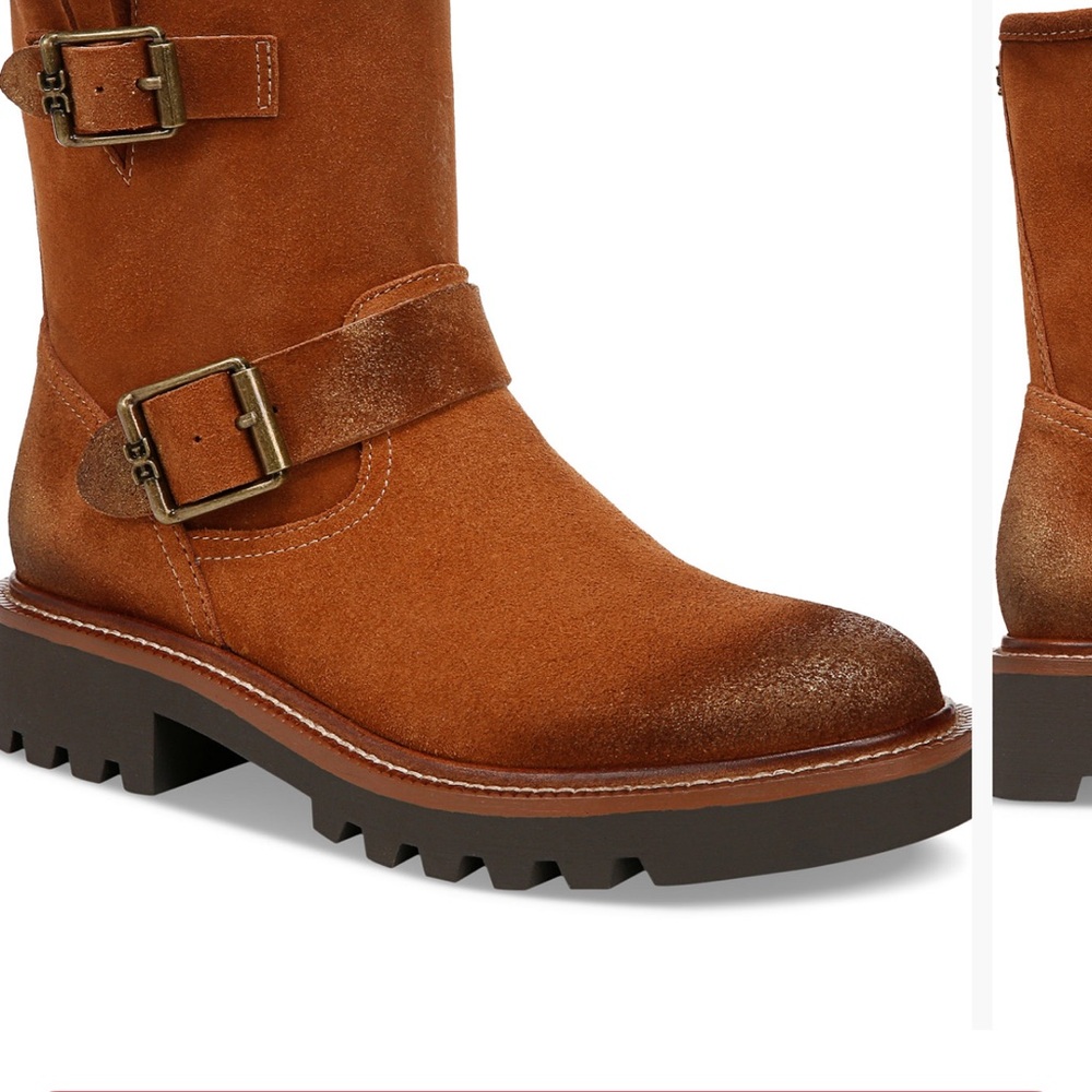 Sam Edelman suede cognac Kinsley Bootie.